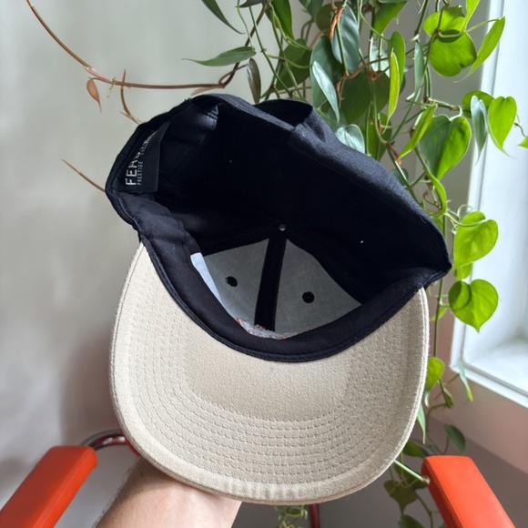 vintage PURE FIRE TANAKA MOTORS baseball cap black beige strapback - Picture 6 of 7